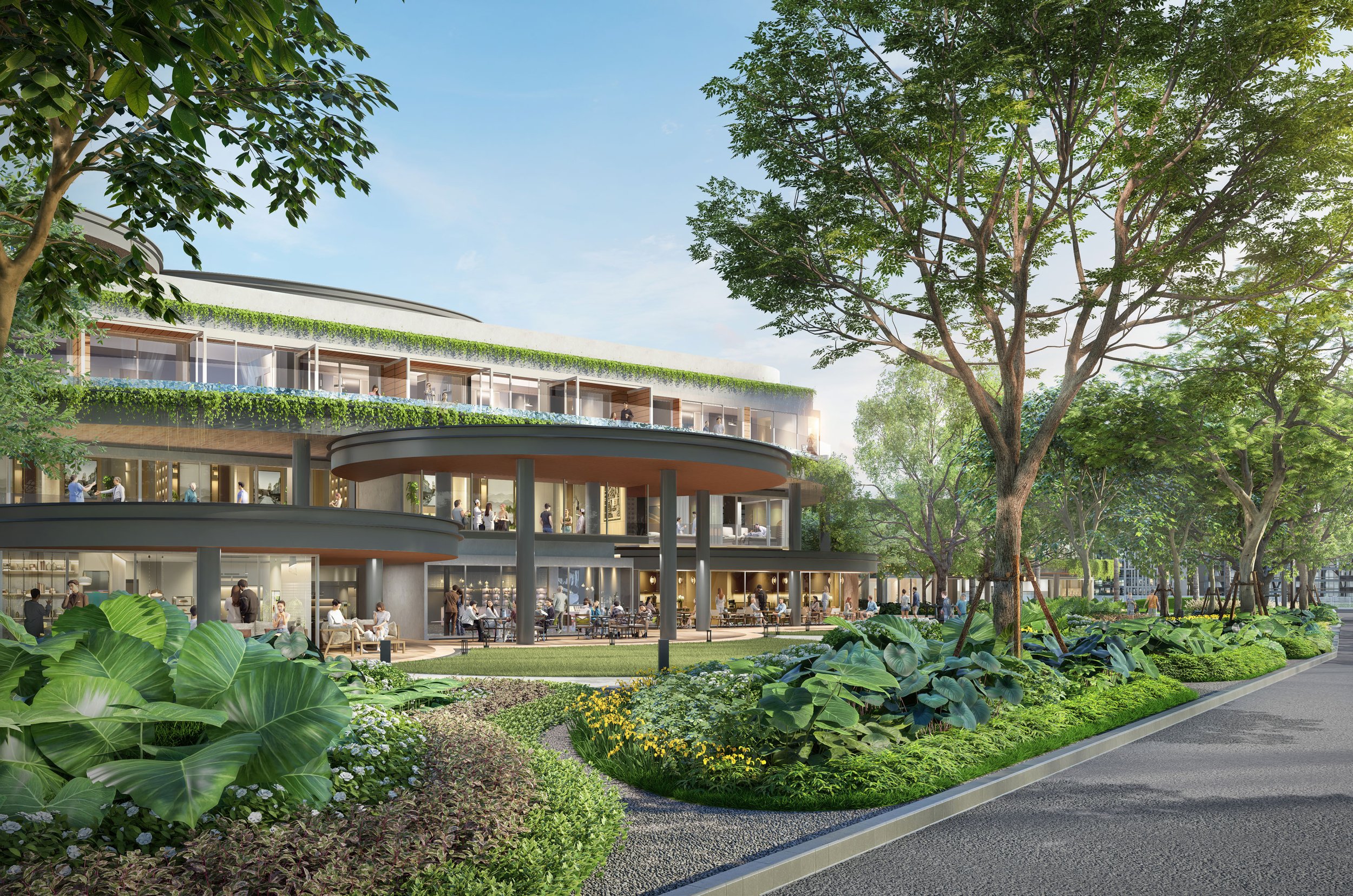 Tropical landscaped render